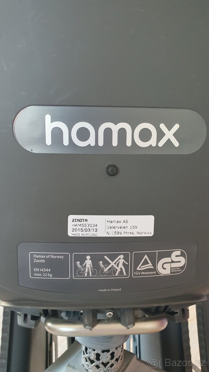 Cyklosedačka HAMAX ZENITH - 2