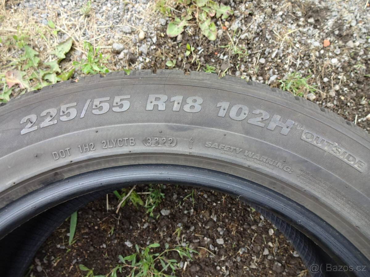 Zimní pneu Kumho 225/65/18 - možnost přezutí - 2