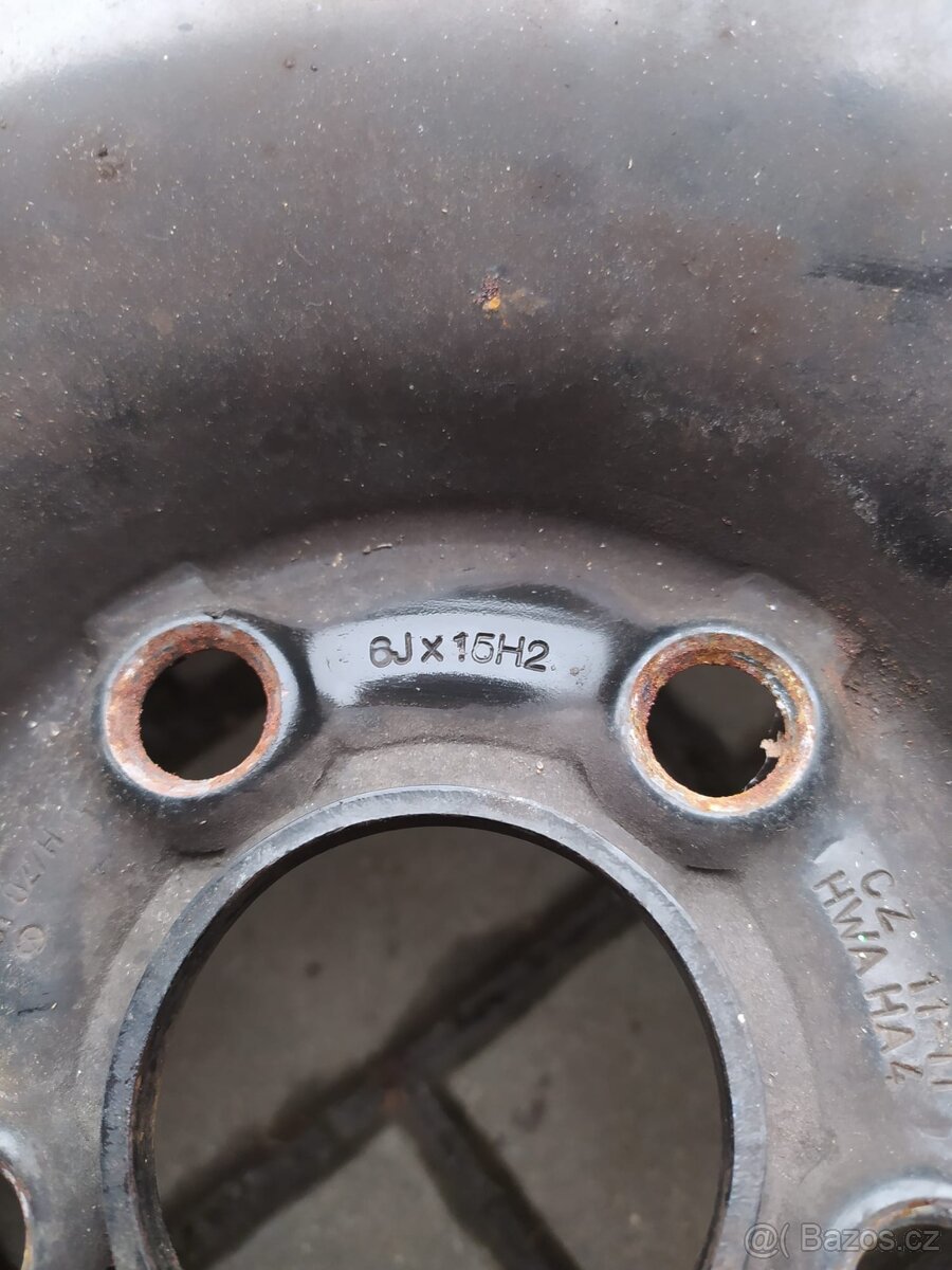 Prodám plechové disky 5x100 15" - 2