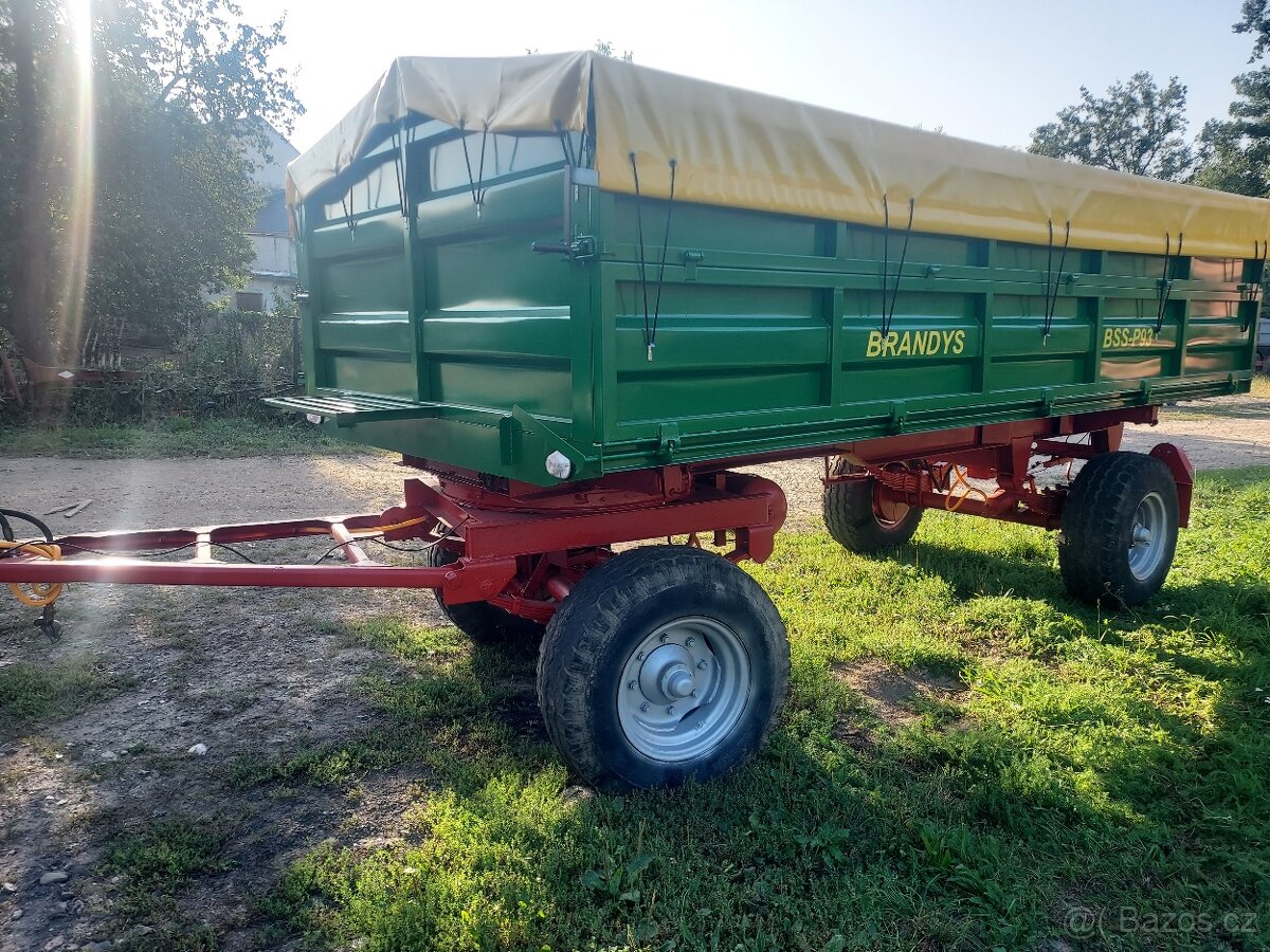 Prodám přívěs za traktor BSS P93 Autovlek 9t vlek vlečka - 2