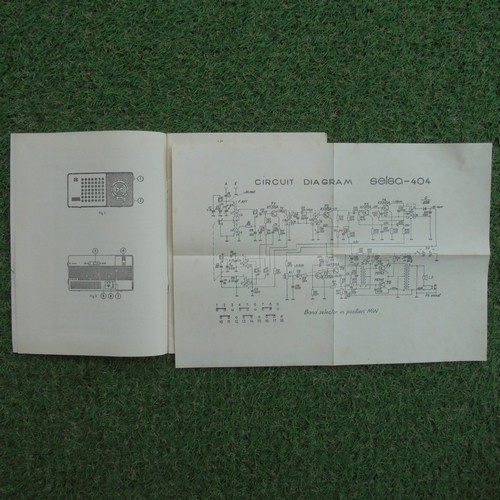 Návod Radio Selga 404 - elektroschéma (Anglicky) - 2