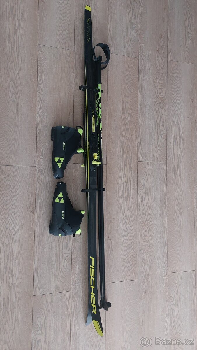 běžecké lyže + boty + hůlky - 2