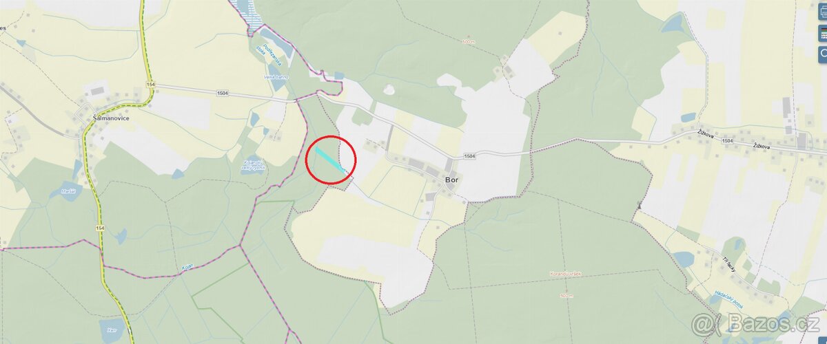 Prodám pozemky v k.ú. Hrdlořezy u Suchdola nad Lužnicí - 2