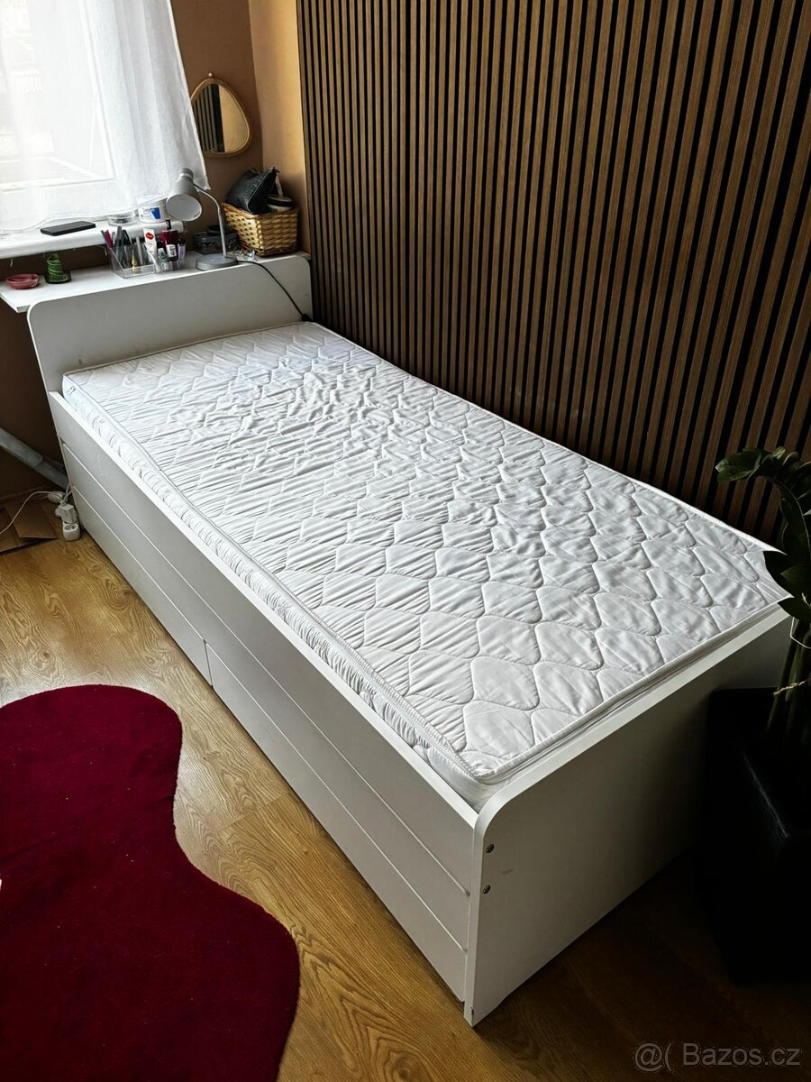 Rozkládací postel s úložným prostorem Ikea - 2