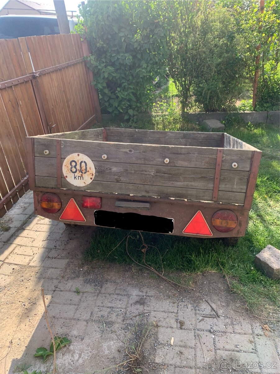 Vlek za malotraktor bez SPZ - 2