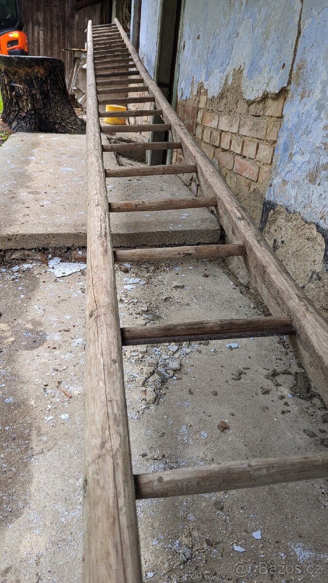 Dřevěný žebřík - 2