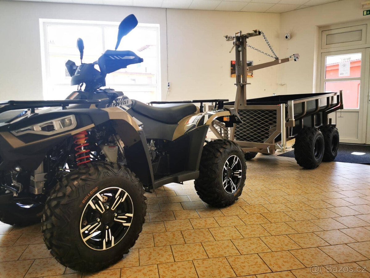 Vozík za čtyřkolku černý - 2