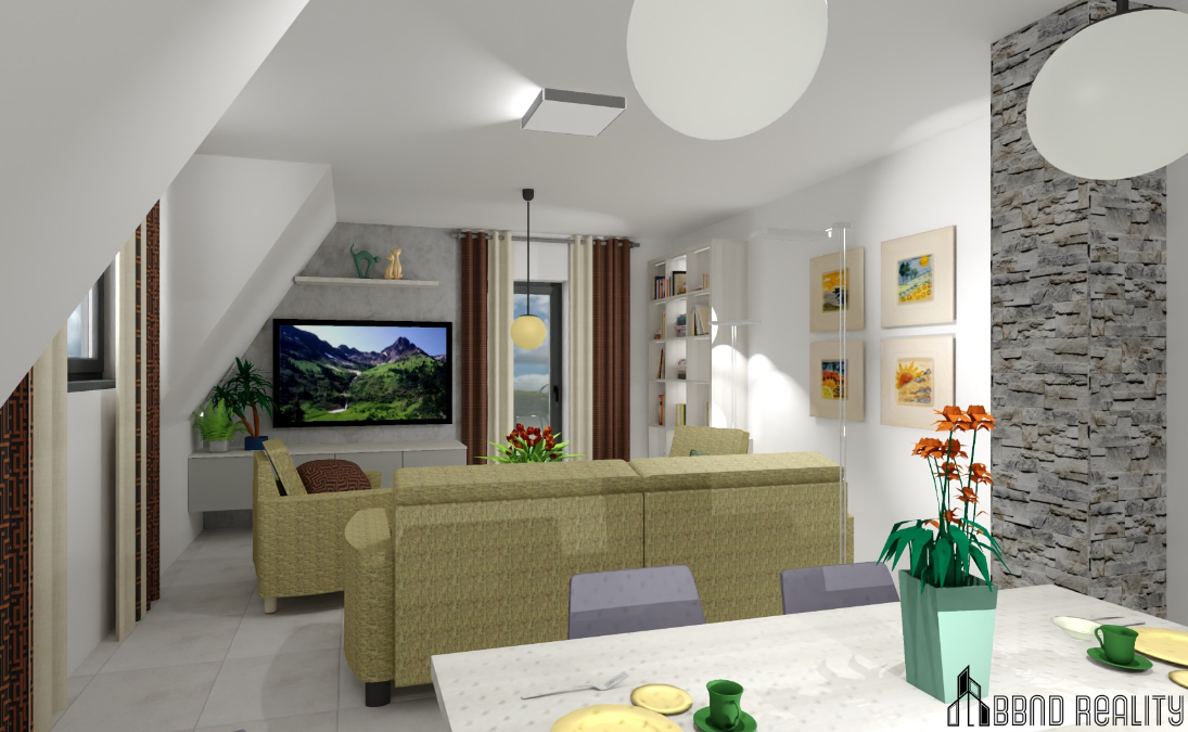 Prodej prostorného podkrovního bytu 2+kk s balkonem – Ketkov - 2