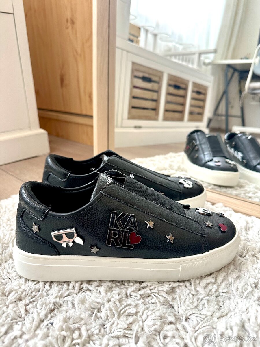 KARL LAGERFELD ČERNÉ TENISKY - 2