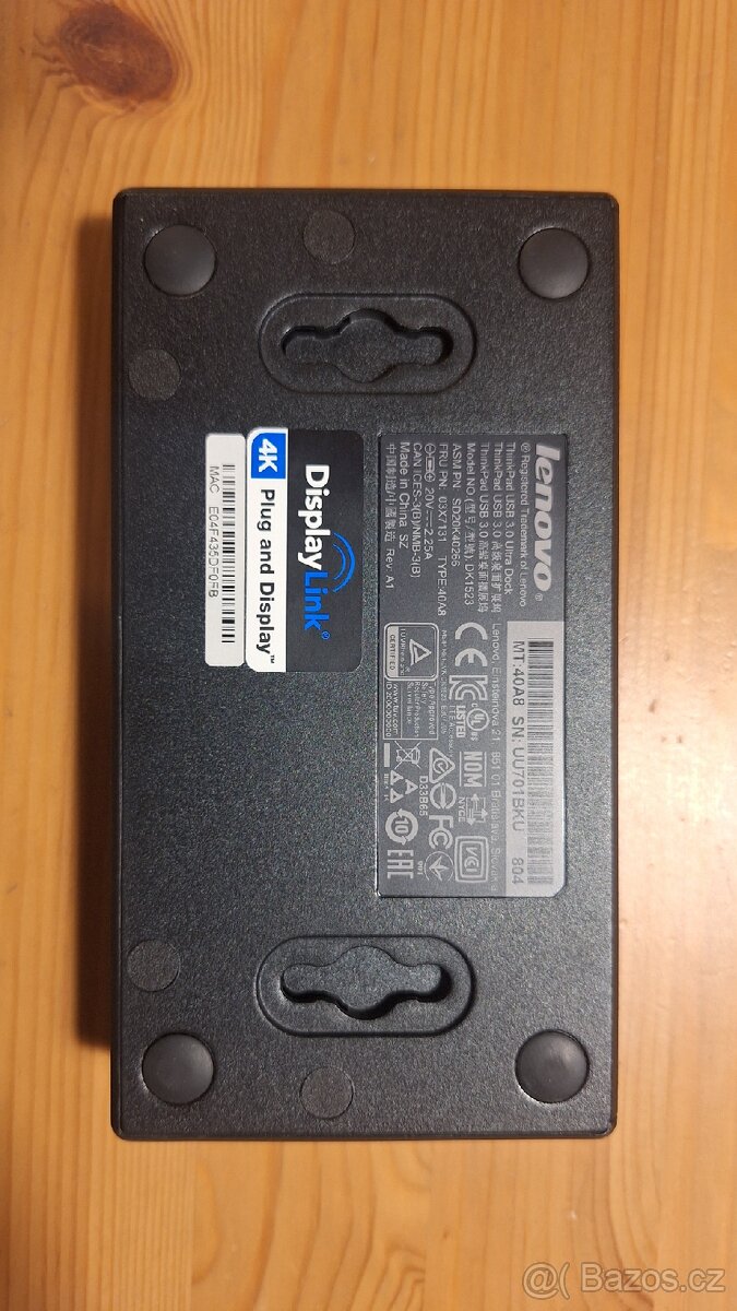 Lenovo ThinkPad USB 3.0 Ultra Dock 40A8 - 2