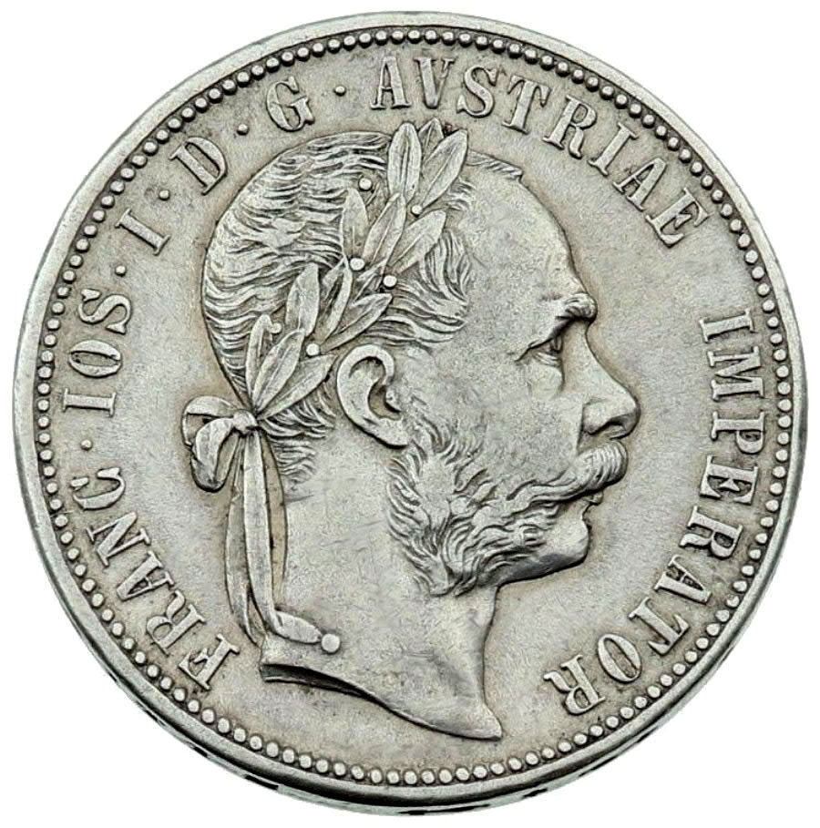 Stříbrná mince císař František Josef I. Vídeň - 2