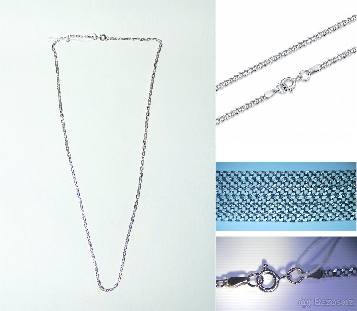 Stříbrný řetízek Pancíř 55cm 7.16g ryzosti 925 DoprZDARMA - 2