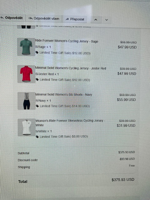 Dámské cyklo oblečení SANPELLA - NOVÉ NEPOUŽITÉ - 2