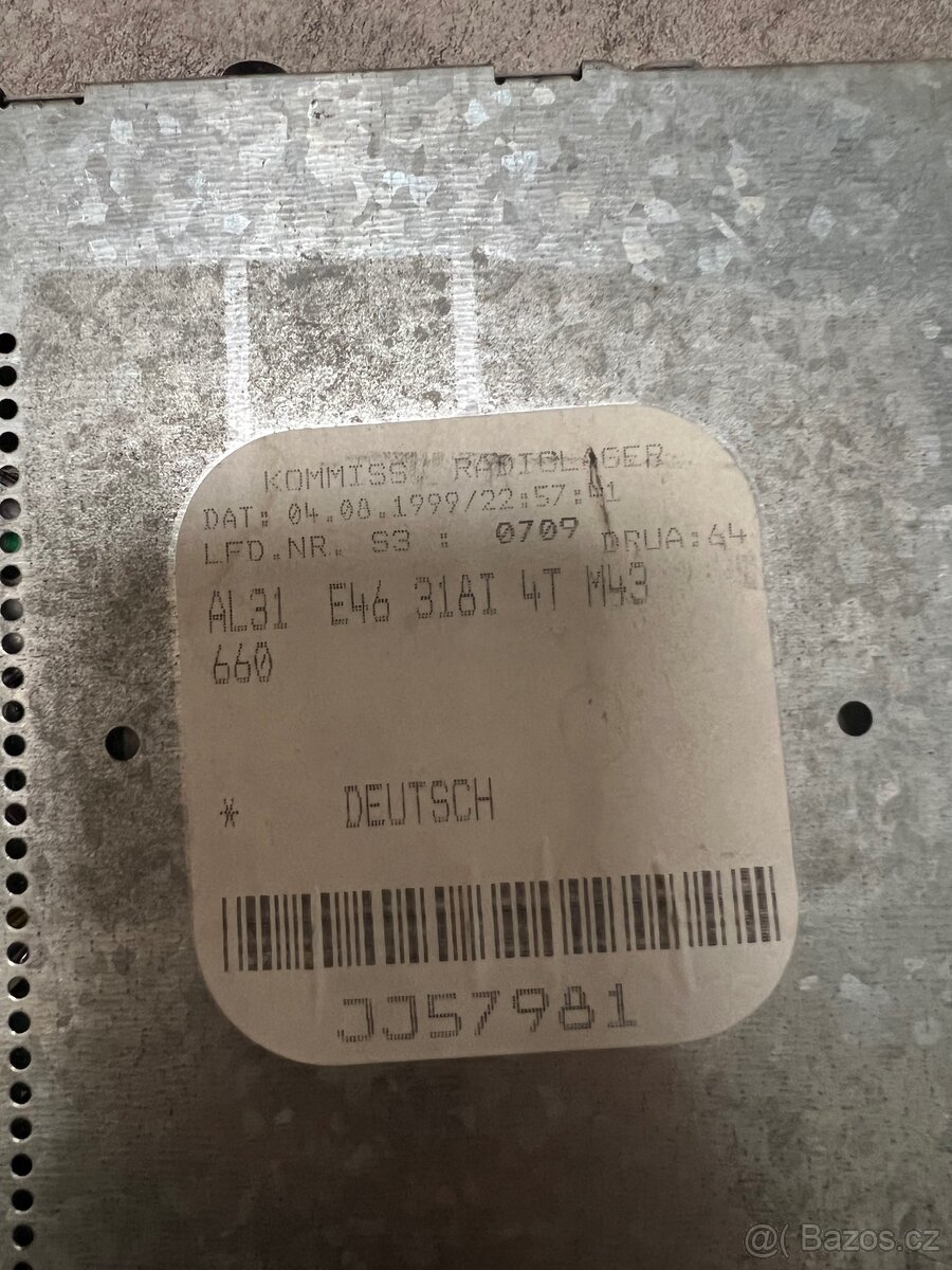 bmw e46 radio ORIGINAL 1din - 2