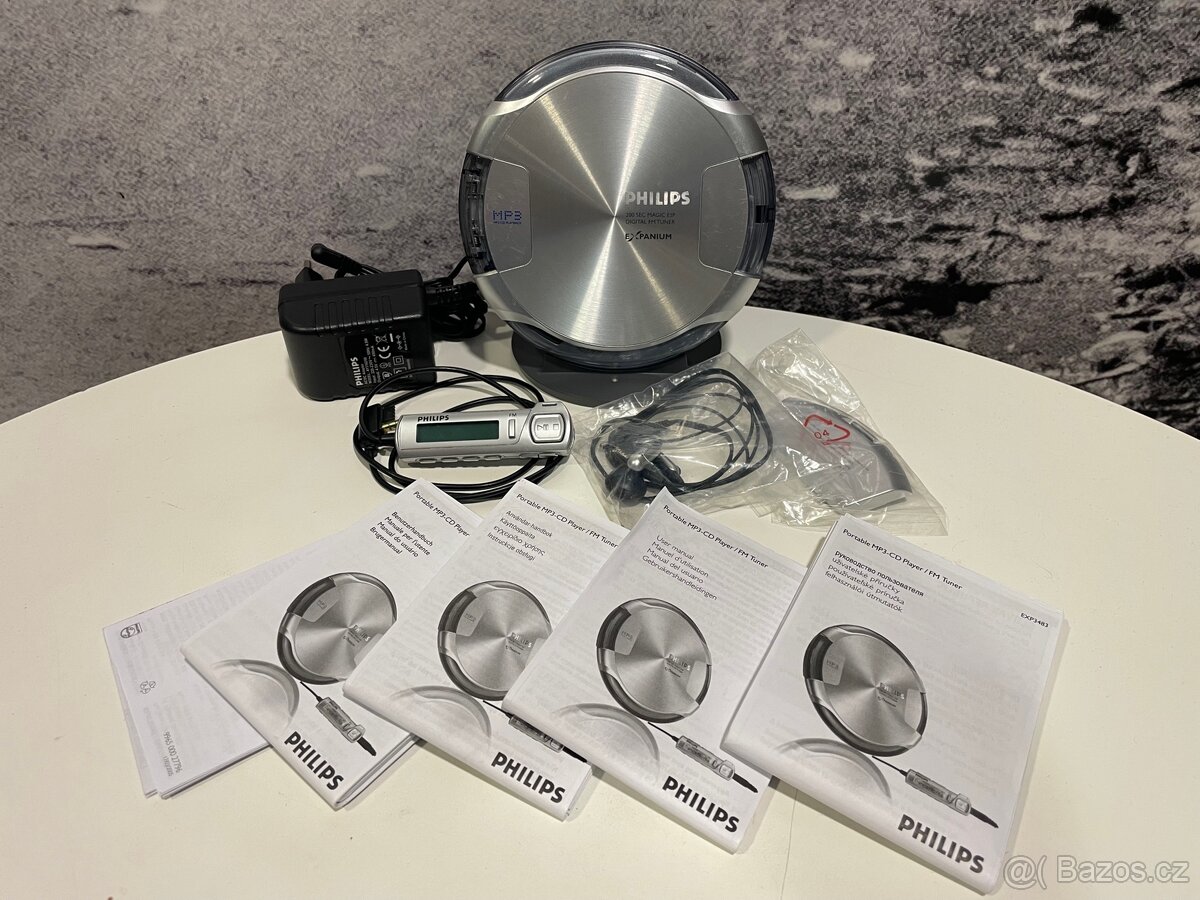 Discman Philips Slim MP3 CD Player EXP3483 na opravu/díly - 2