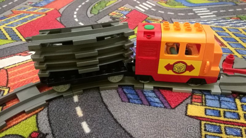 Duplo vlak, držák kolejí - 2