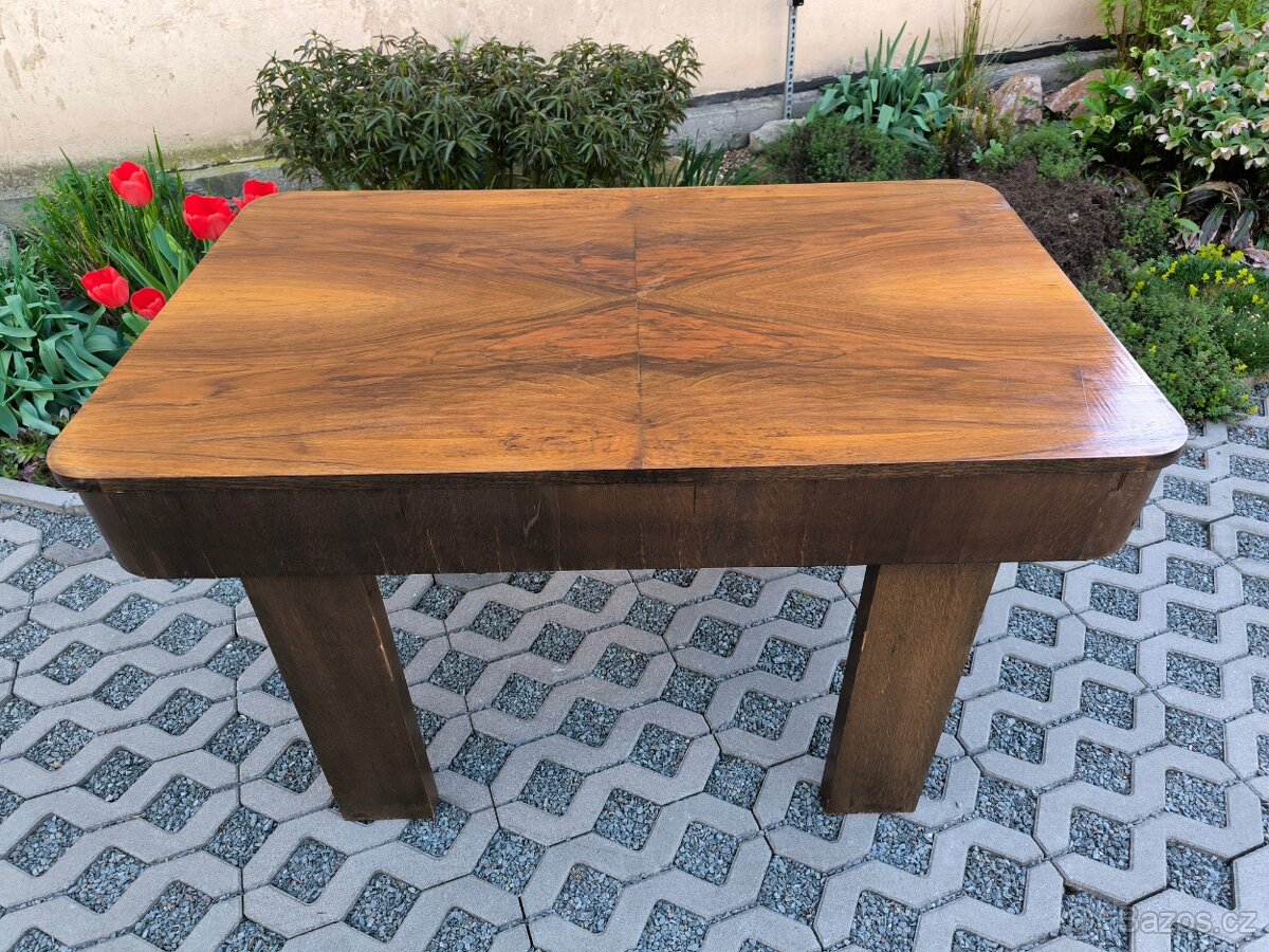 Starožitný Art Deco jídelní stůl - 30. léta - 2