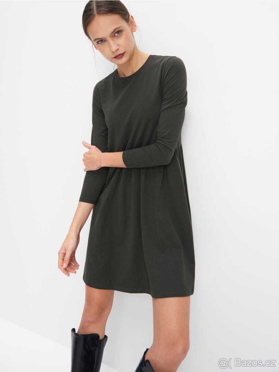 Khaki šaty - 2