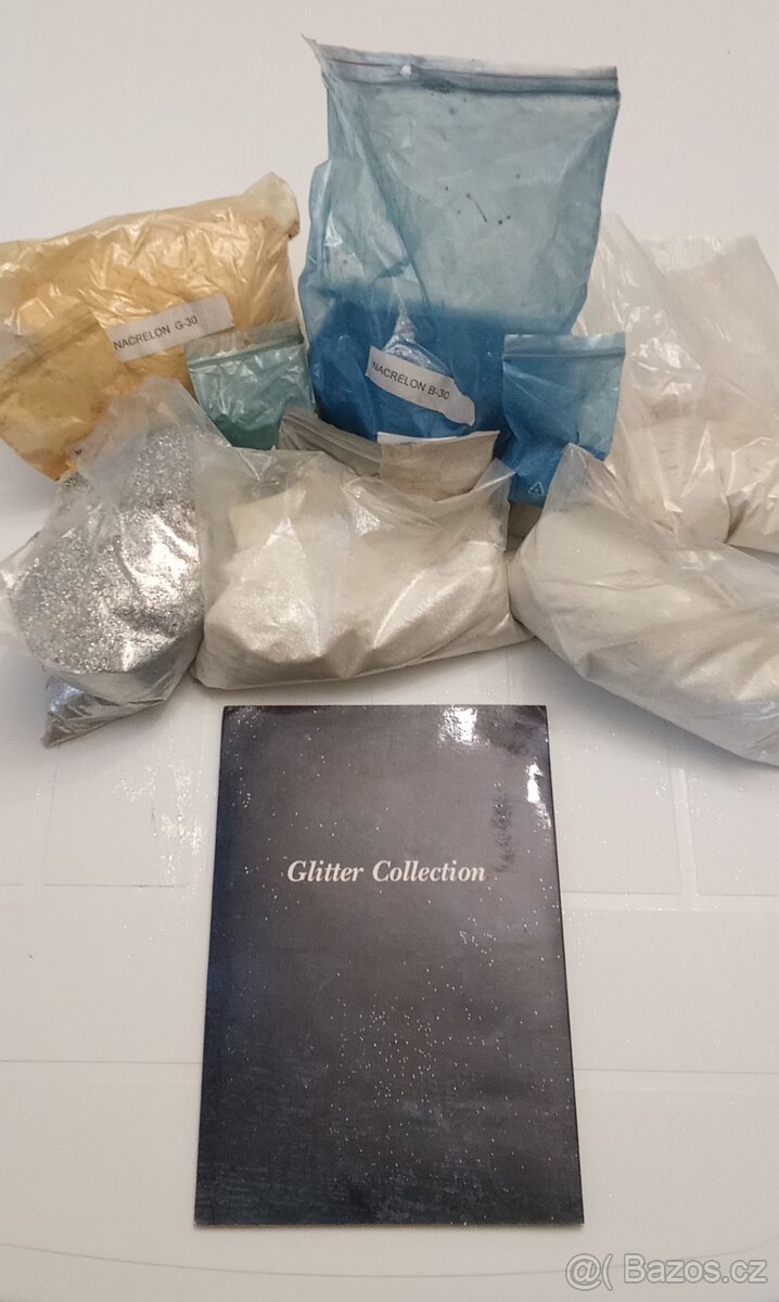 Glitry, Flitry, třpytky, perleť cca 5 kg - 2