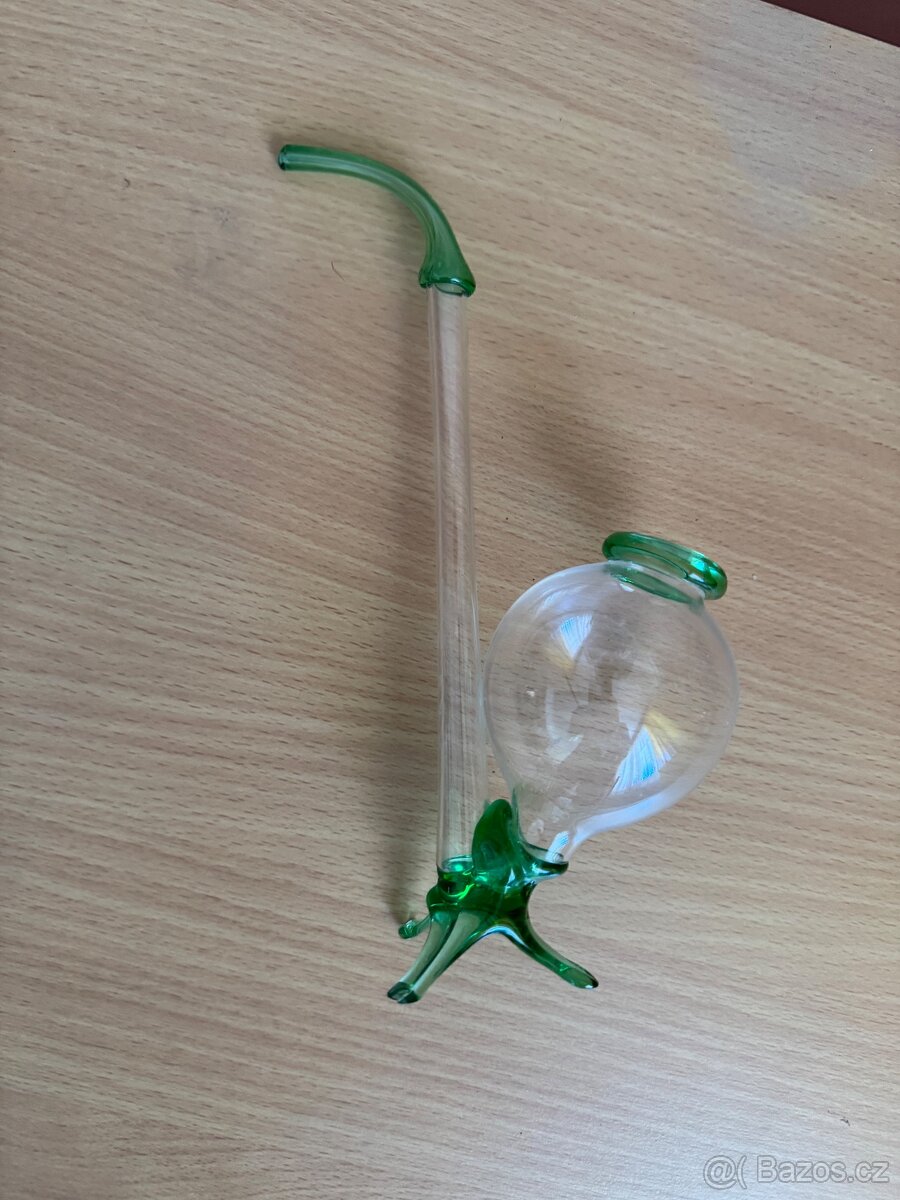 Fajfka,dýmka skleněná na kořalku - 2