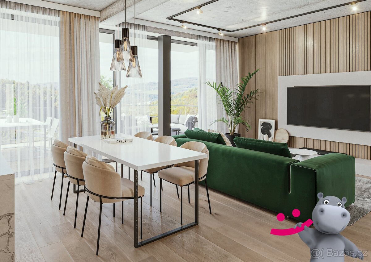 Prodej byty 4+kk, 126 m² - Zlín - Kudlov, ev.č. 58147 - 2