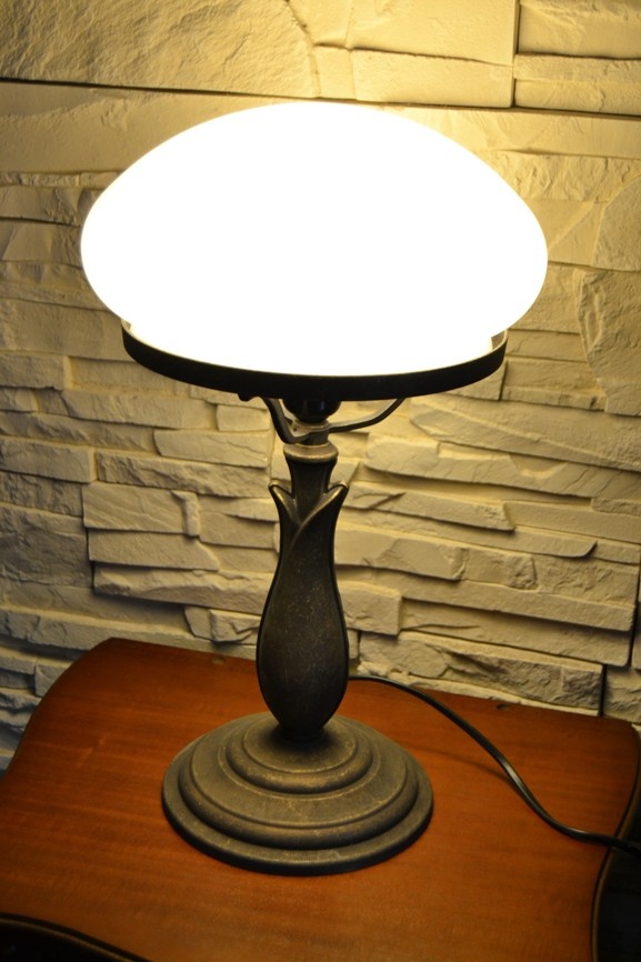 Mosazná stolní lampa 42cm - 2