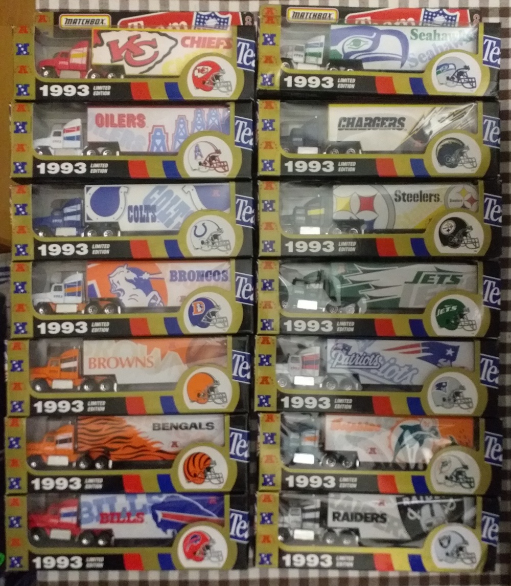 matchbox convoy set team NFL - 2