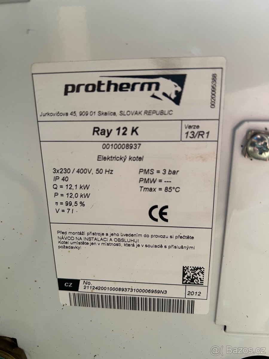 Elektrokotel Protherm Ray 12K - 2