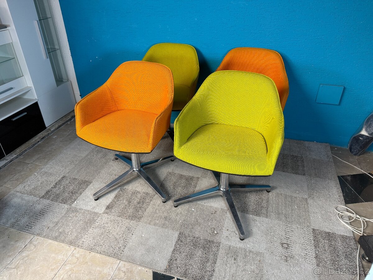 Sada designových židlí Vitra Softshell 4 kusy - 2