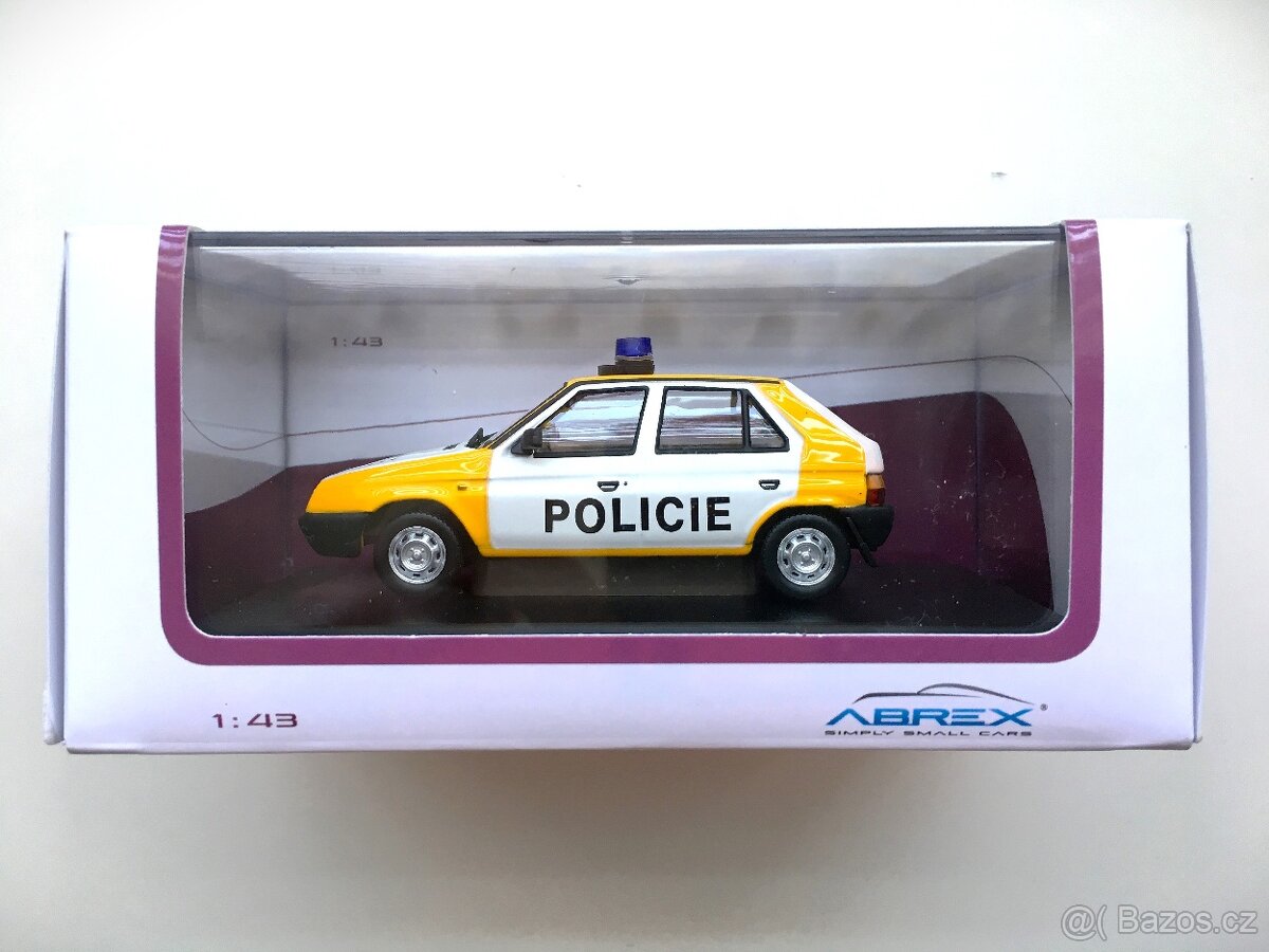 Model ŠKODA FAVORIT "POLICIE" Abrex 1/43 - 2