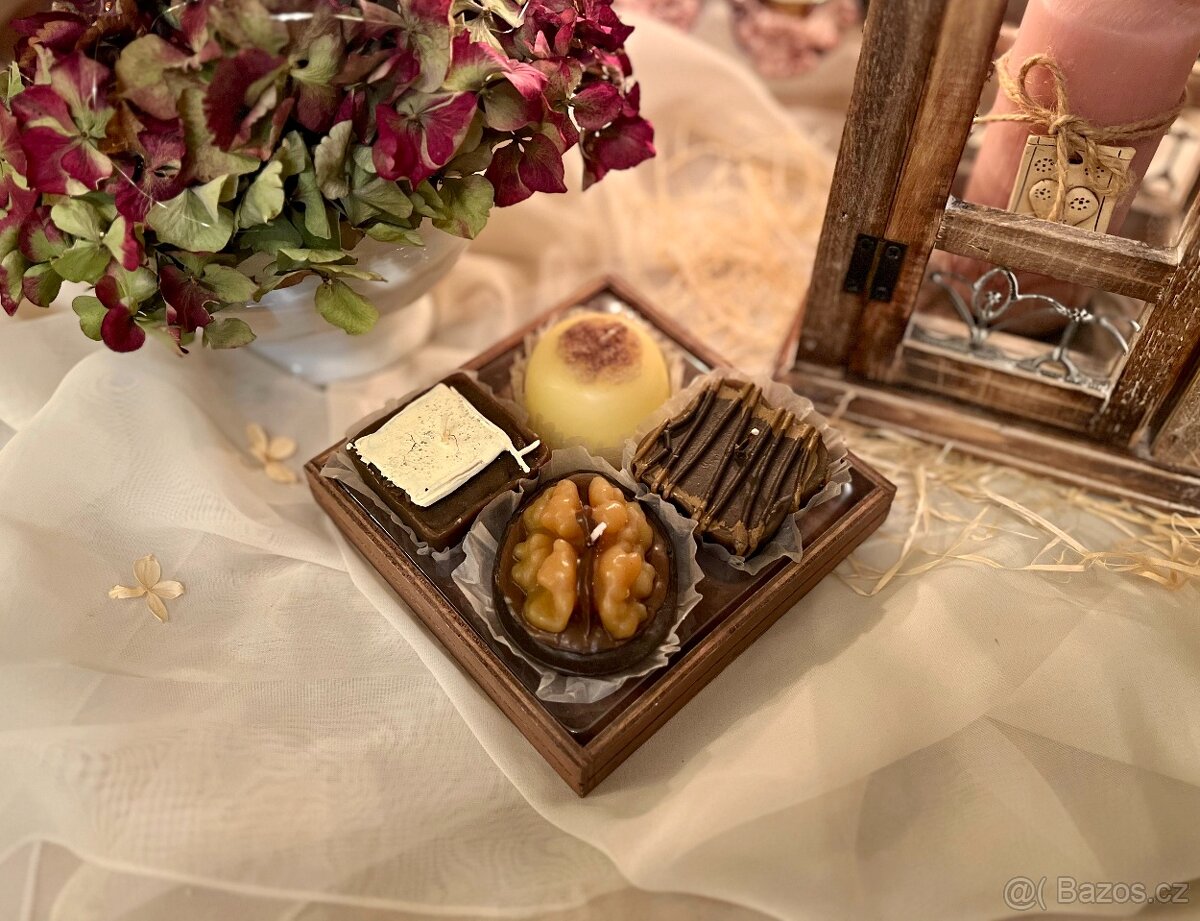 Dárková sada Svíčky Čokoládové Cupcakes (Dortíky) - 2