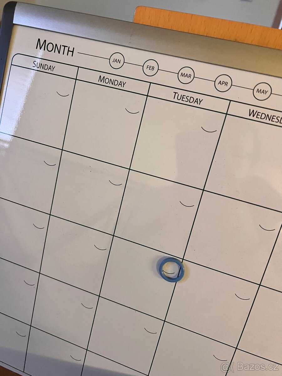 Měsíční magnetická organizační tabule 58.5 x 43 cm - 2