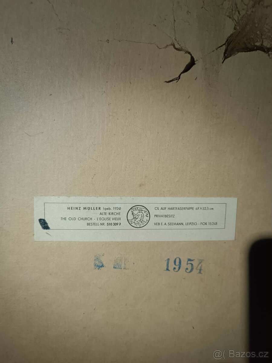obraz Heinz Muller - starý kostel - 2