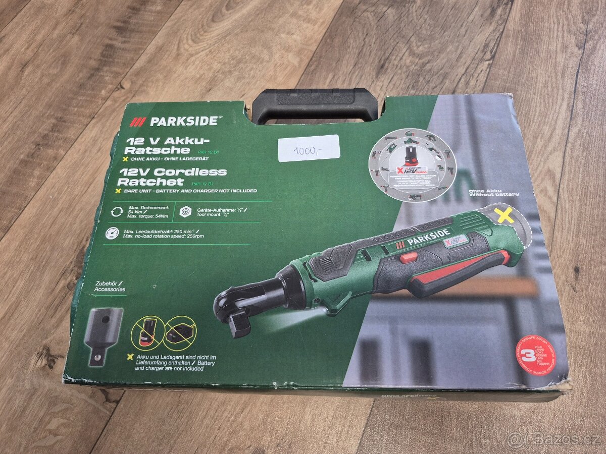 Aku rohový ráz Utahovák parkside V12 v kufru - 2