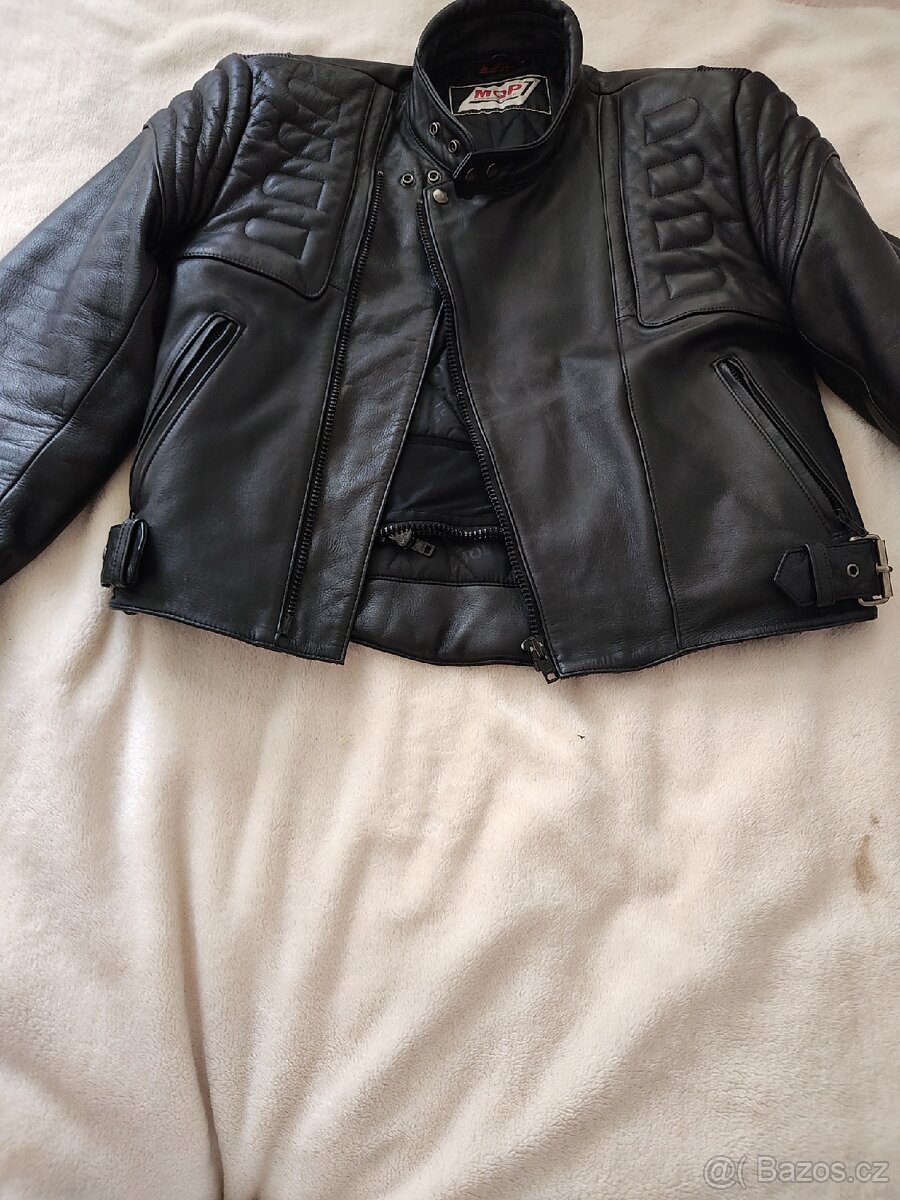 Kožená pánská moto bunda 52 - 2