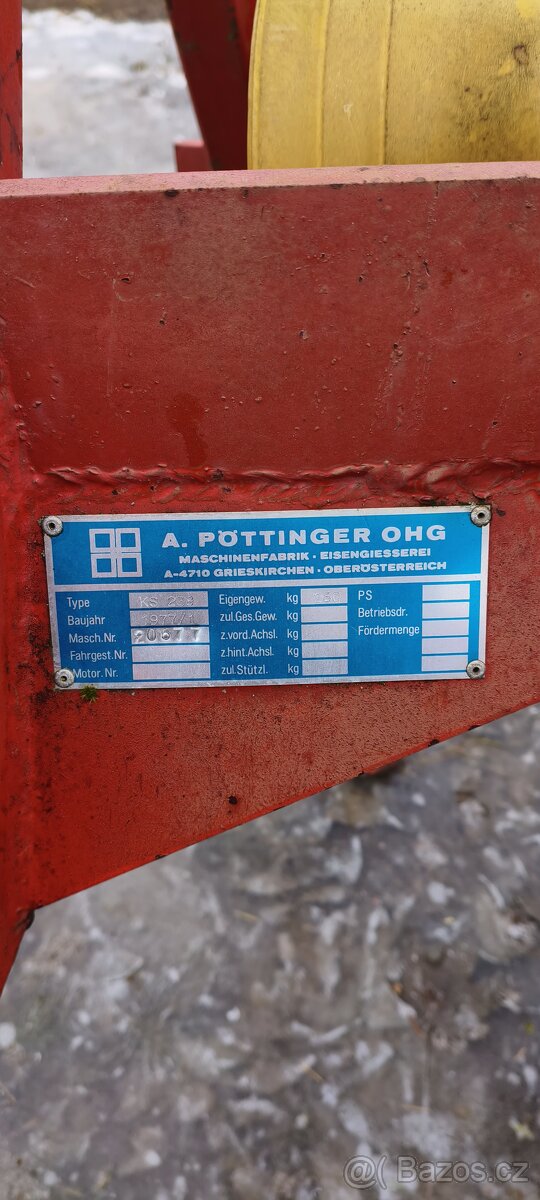 Shrnovač píce pöttinger schwadkreisel 300cm, 3m - 2