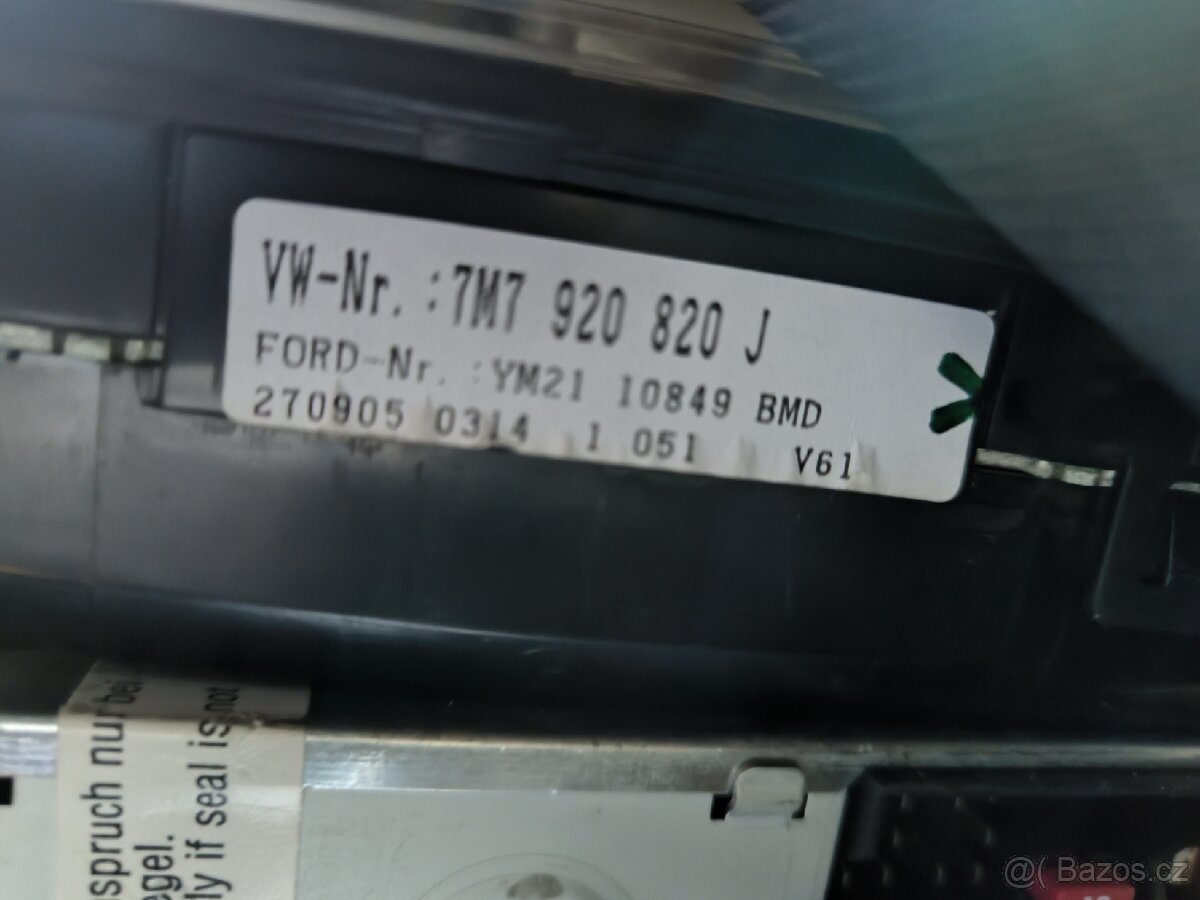 Ford Galaxy budíky TDI 2000-2010 polodot - 2