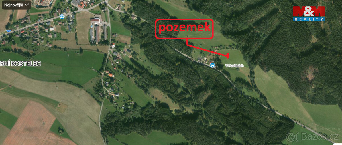 Prodej louky, 5804 m², Červený Kostelec - 2