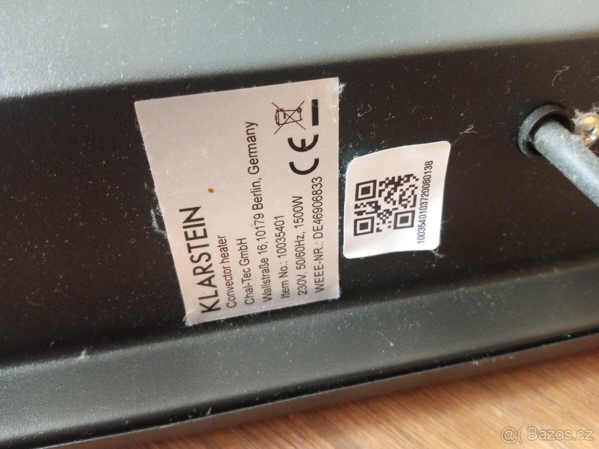 Elektrický přímotop Klarsten - 2