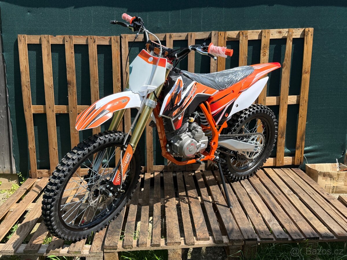 PITBIKE PITROCK 250ccm4T 21”/18” ORANŽOVÁ C111