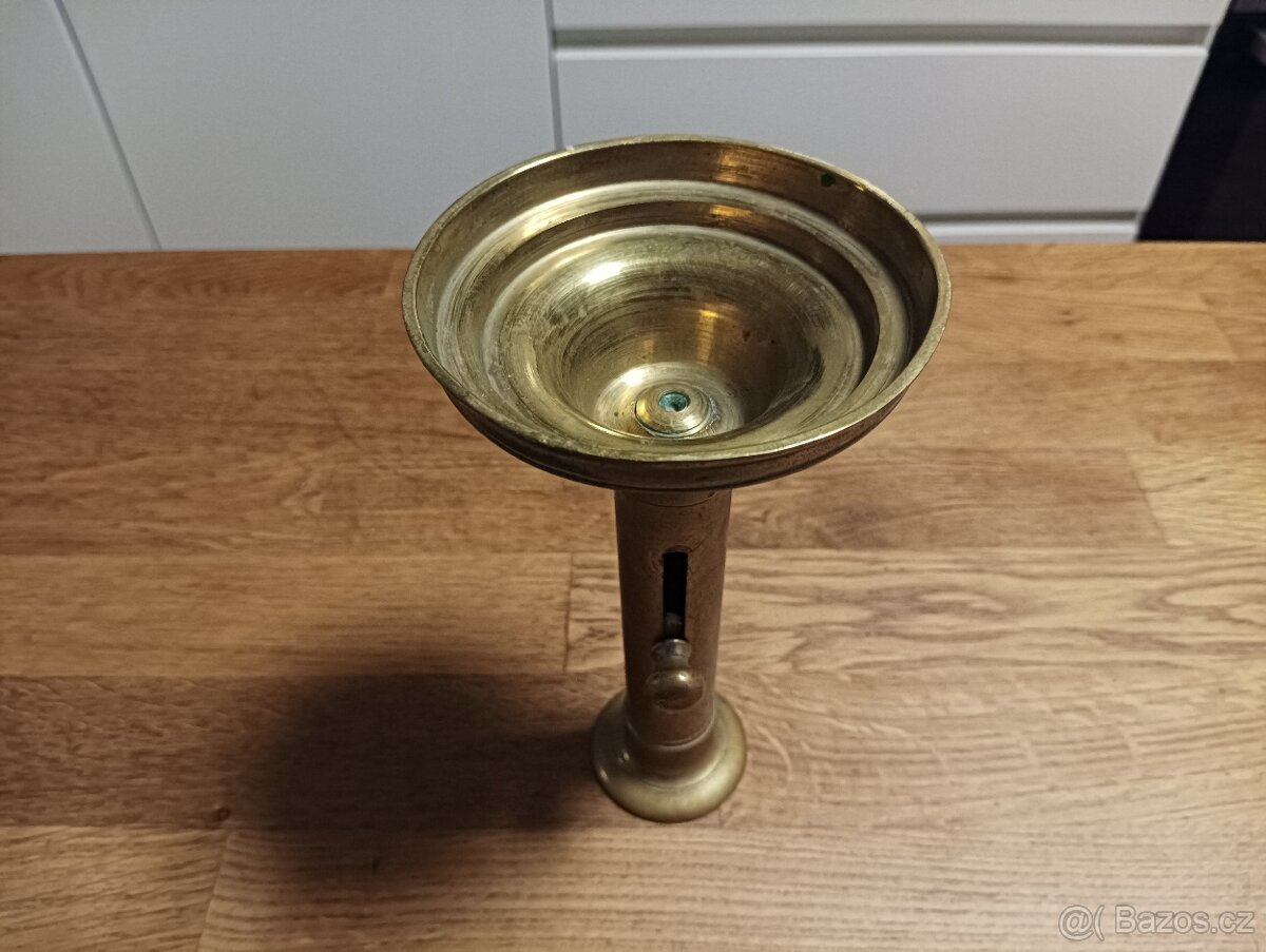 MOSAZNÝ EMPÍROVÝ SVÍCEN -BIEDERMEIER-19. STOLETÍ FRANCIE - 2