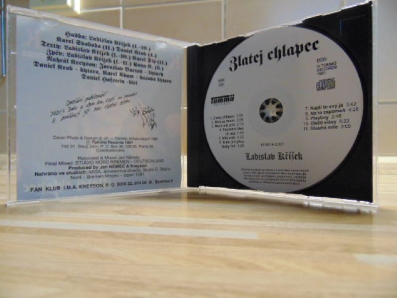 prodám CD Ladislav Křížek - Zlatej chlapec 1991 , v - 2