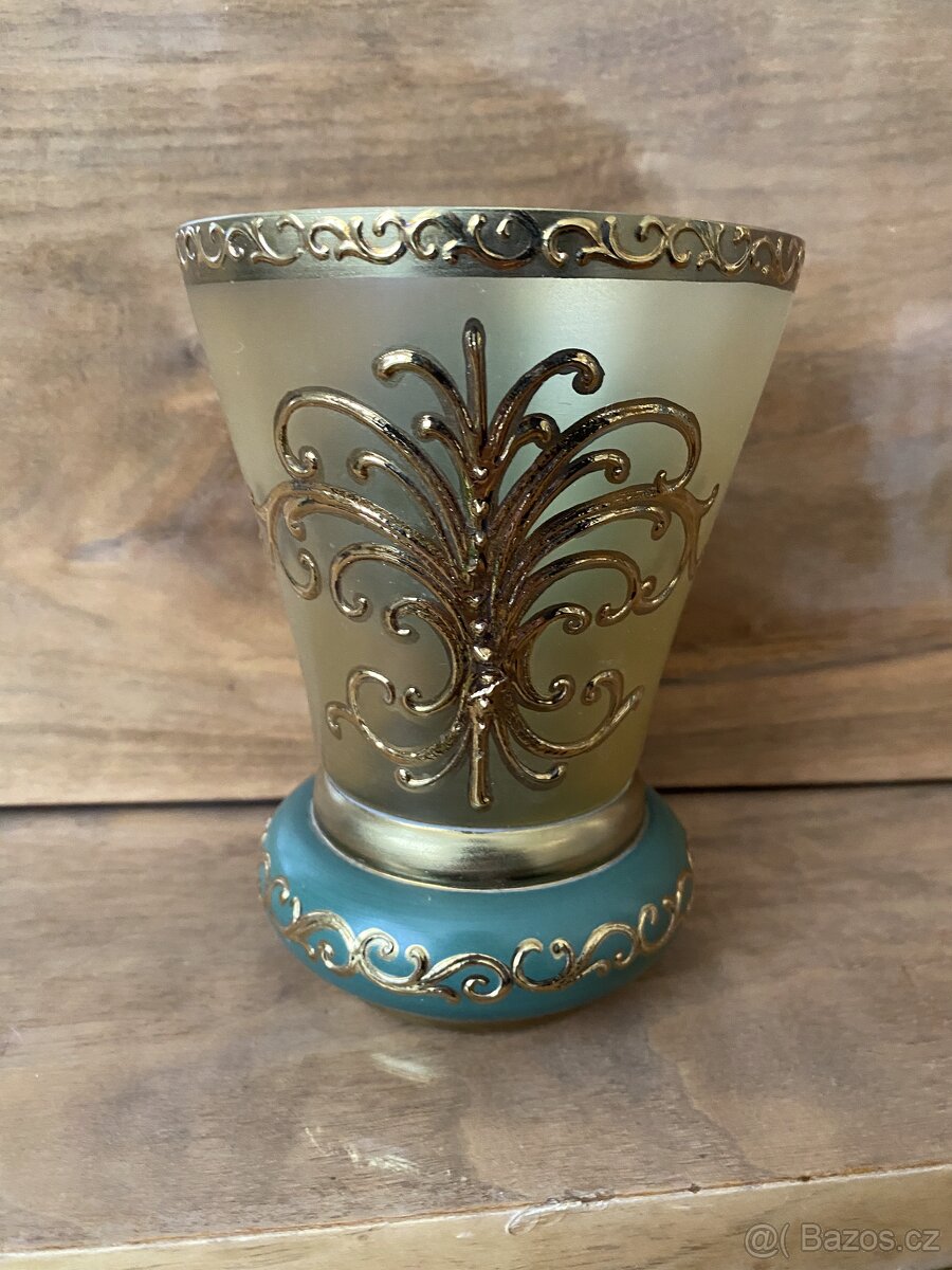 Starožitná vázička, vysoký smalt - 2