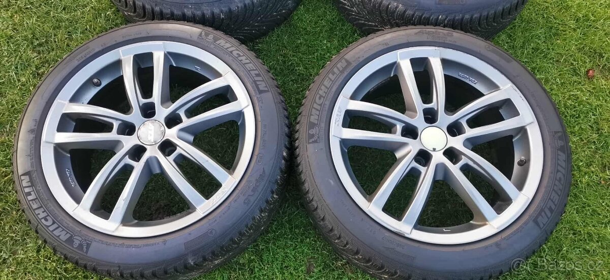 Alu kola 7.5x17 ET35 5x100- zimní 205/50 r17 - 2