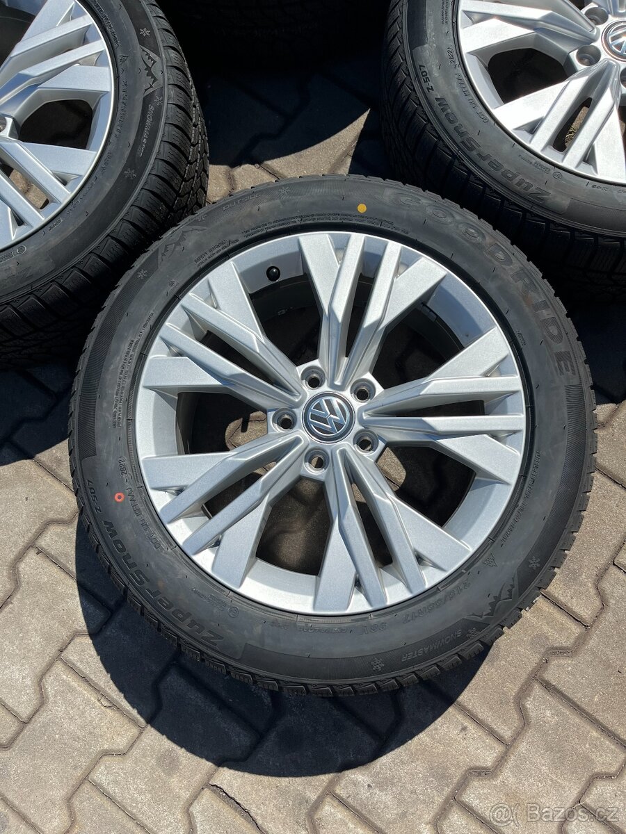 Kompletní alu VW 5x112r17+215/55r17 zimní - 2