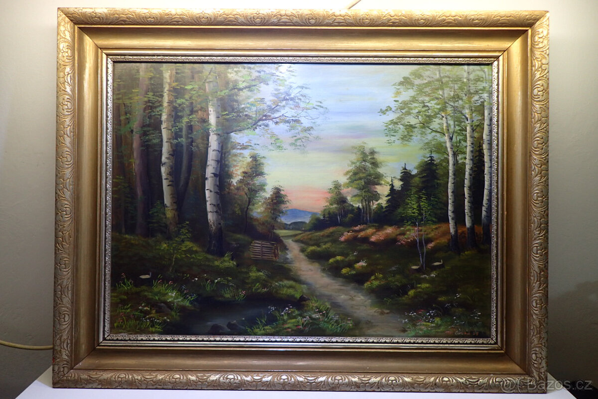 Garabík - Čarovný les - olejomalba - 1958 - 2