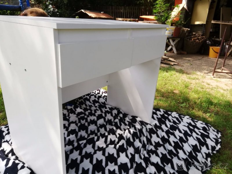 toaletka stul stolek kancelarsky bily toaletni - 2