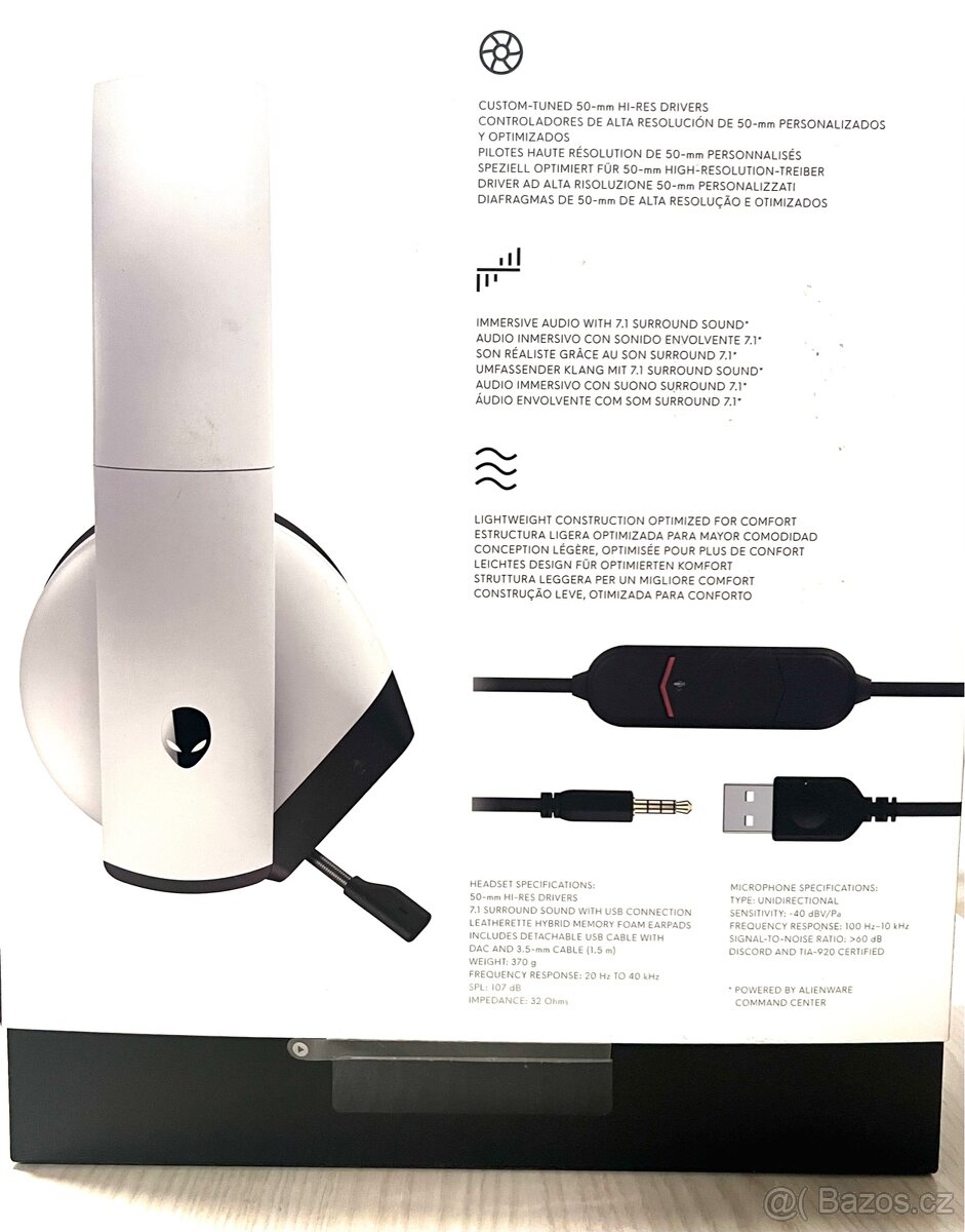 DELL Alienware 7.1 GAMING HEADSET H510 - 2