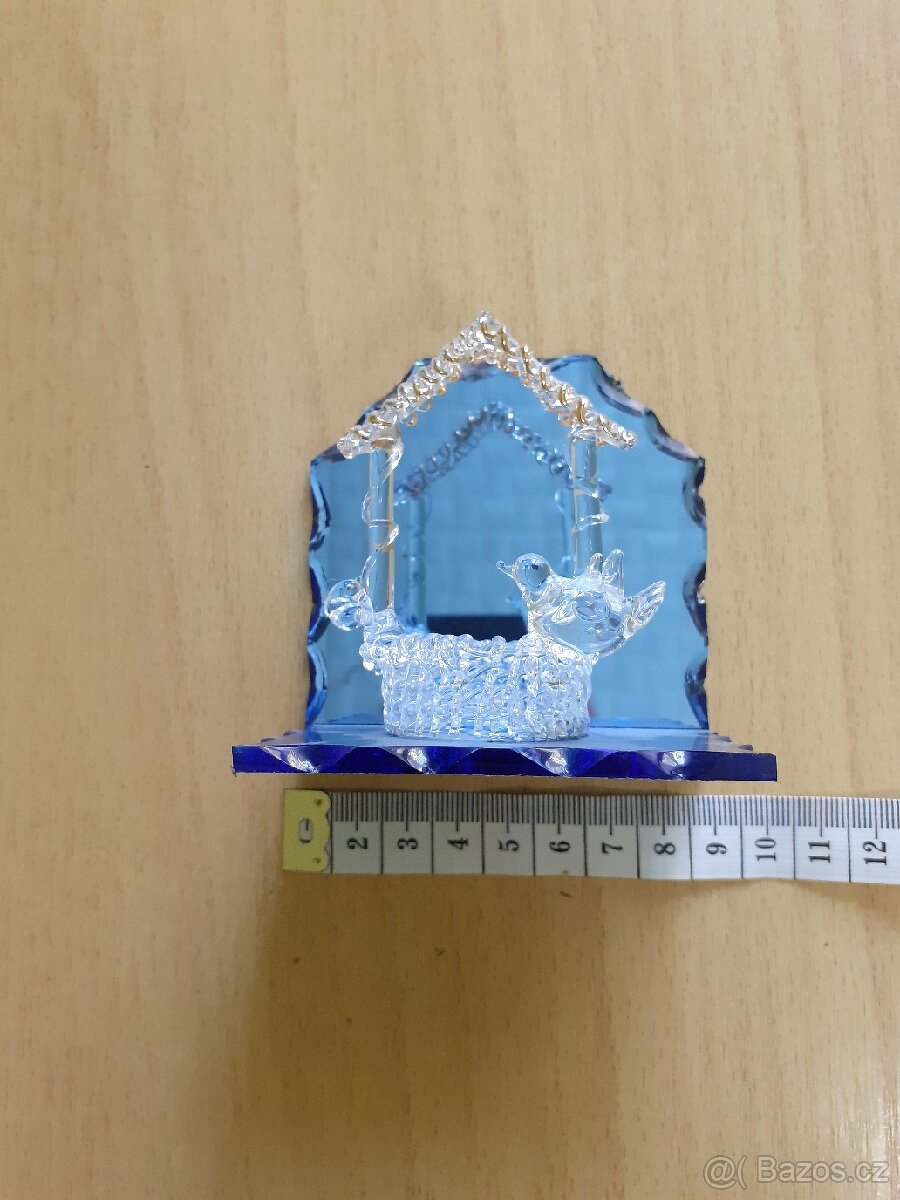 2x skleněná dekorace - 2