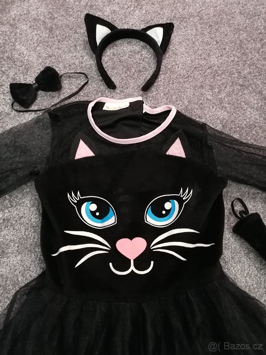 Dětský kostým kočička vel. 6-8let. - 2
